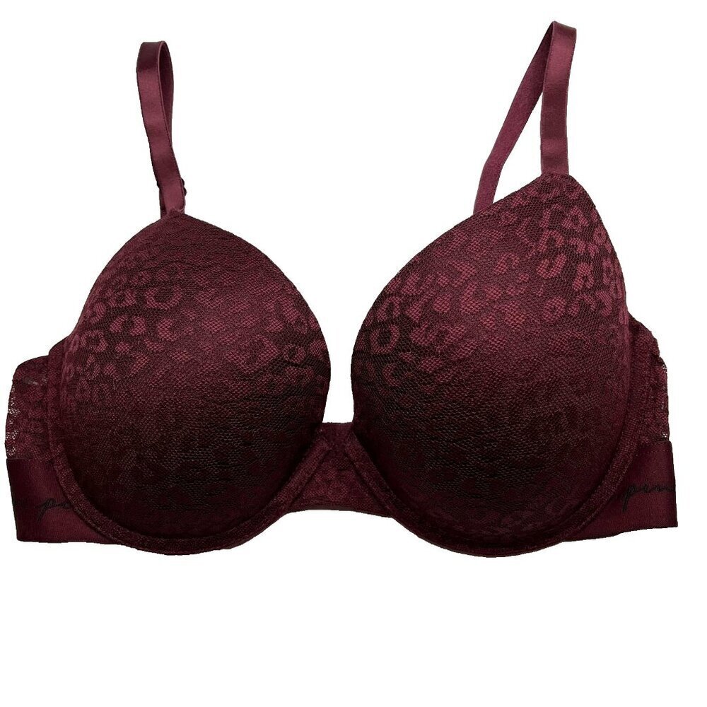 Victorias Secret PINK Wear Everywhere Push Up Bra 34D Convertible Underwired